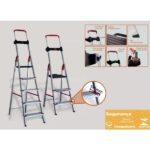 Escada Dobravel 5 Degraus Confort Em Aluminio Alumasa - Imagem 8