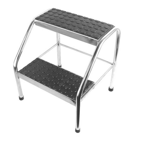 Escada Dois Degraus Em Inox.