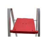 Escada Doméstica Aluminio 4 Degraus Natural 120 Kg Reisam - Imagem 4