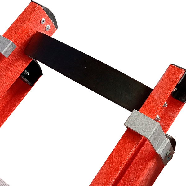 Escada Extensível Vazada Fibra de Vidro 10 Degraus Fechada e 15 Aberta 3,00x4,80m W Bertolo - Imagem 3