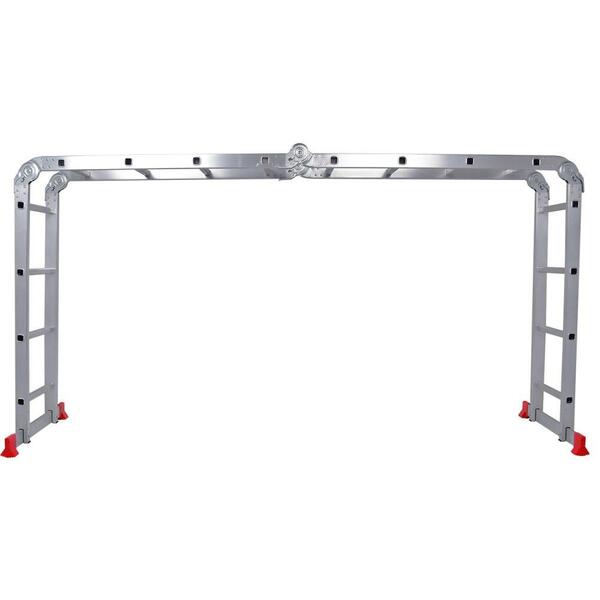 Escada Multifuncional Em Alumínio 4x4 150kg Worker - Imagem 5