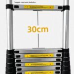 Escada Telescópica Aluminio Fortt 2.6m 9 Degraus - Eta01-2.6m - Imagem 2