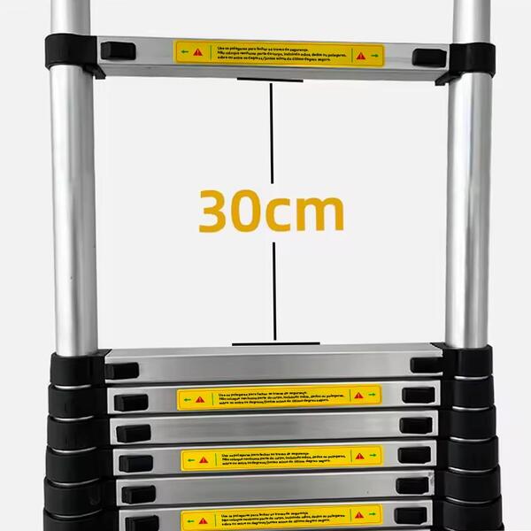 Escada Telescópica Aluminio Fortt 3.8m 13 Degraus - Eta01-3.8m - Imagem 2