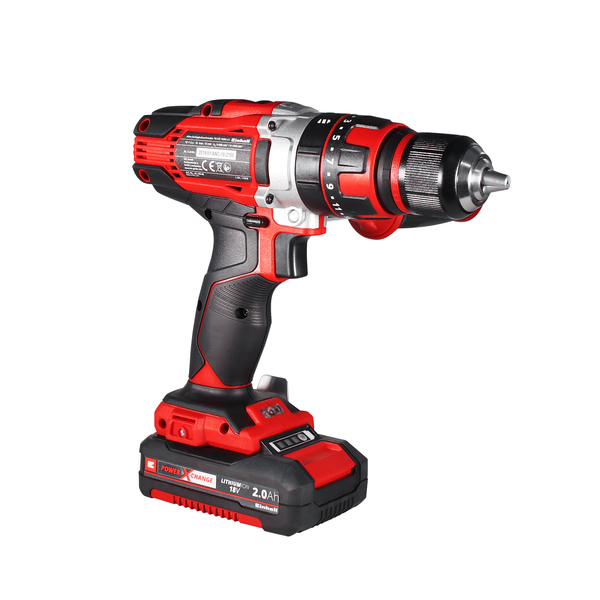 Furadeira e Parafusadeira de Impacto a Bateria Einhell com Punho Auxiliar 18V 1/2" TE-CD 18/48 Li-i Solo Bivolt - Imagem 4