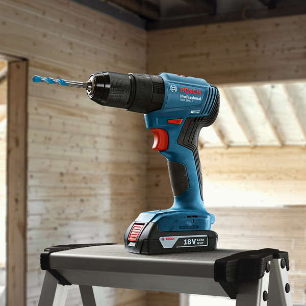 Furadeira e Parafusadeira de Impacto Bosch Brushless 1 Bateria 18V 1/2" GSB 185-LI 1B - Imagem 9