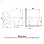 Kit De Bacia Com Caixa Acoplada E Assento Flamingo Incepa Branco - Imagem 10