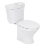 Kit Vaso Sanitário com Caixa Acoplada e Assento Branco Duplo Acionamento 3/6L Saída Vertical Infantil Icasa