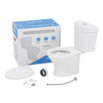 Kit Vaso Sanitário com Caixa Acoplada e Assento Branco Duplo Acionamento 3/6L Saída Vertical Infantil Icasa - Imagem 3