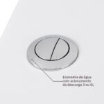 Kit Vaso Sanitário com Caixa Acoplada e Assento Branco Duplo Acionamento 3/6L Saída Vertical Saveiro Celite - Imagem 5