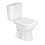Kit Vaso Sanitário com Caixa Acoplada e Assento Branco Duplo Acionamento 3/6L Saída Vertical Lirio Fiori