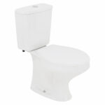 Kit Vaso Sanitário com Caixa Acoplada e Assento Branco Duplo Acionamento 3/6L Saída Vertical Ravena Deca