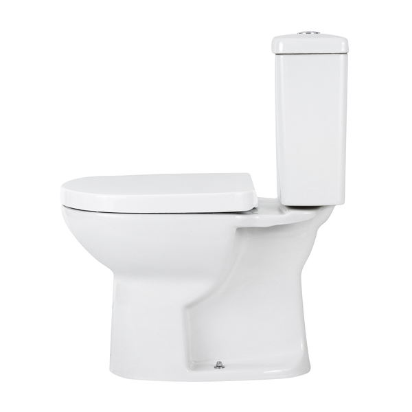 Kit Vaso Sanitário com Caixa Acoplada e Assento Branco Duplo Acionamento 3/6L Saída Vertical Round Roca - Imagem 6