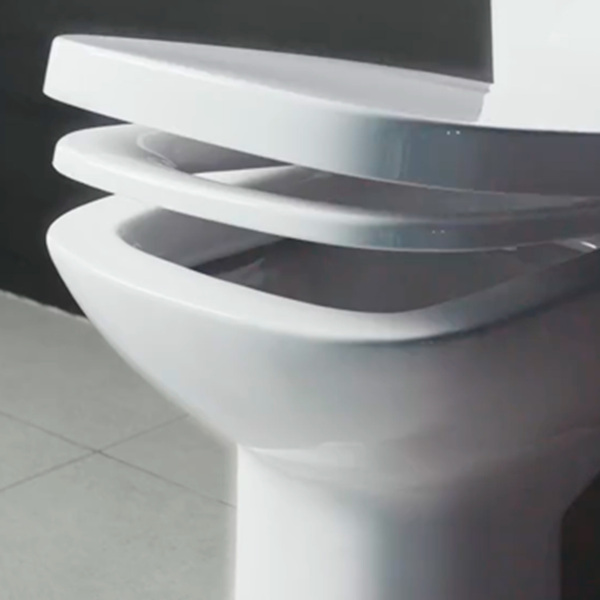 Kit Vaso Sanitário com Caixa Acoplada e Assento Branco Duplo Acionamento 3/6L Saída Vertical Square Roca - Imagem 7