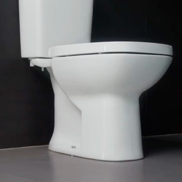 Kit Vaso Sanitário com Caixa Acoplada e Assento Branco Duplo Acionamento 3/6L Saída Vertical Square Roca - Imagem 9