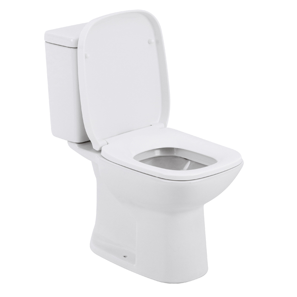 Kit Vaso Sanitário com Caixa Acoplada e Assento Branco Duplo Acionamento 3/6L Saída Vertical Square Roca - Imagem 5