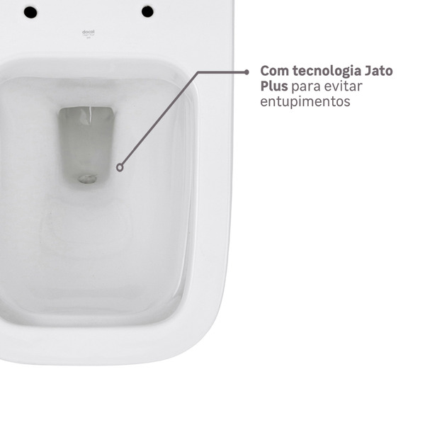 Kit Vaso Sanitário com Caixa Acoplada Branco 3/6L Vertical Gali Docol - Imagem 10