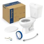 Kit Vaso Sanitário com Caixa Acoplada e Assento Kids Incepa Branco Brilhante. - Imagem 2