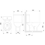 Kit Vaso Sanitário Com Caixa Acoplada E Assento Soft Close Flamingo Incepa Branco Brilhante - Imagem 3