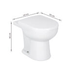 Kit Vaso Sanitário Convencional com Assento Branco Saída Vertical Luna Icasa - Imagem 9