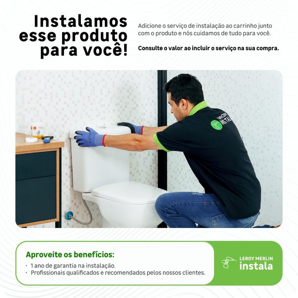 Kit Vaso Sanitário Convencional com Assento Branco Saída Vertical Thema Incepa - Imagem 6