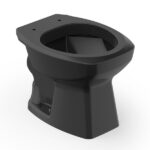 Kit Vaso Sanitário Convencional com Assento Preto Brilhante Saída Vertical Thema Incepa - Imagem 2