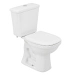 Kit Vaso Sanitário com Caixa Acoplada e Assento Branco Duplo Acionamento 3/6L Saída Vertical Mariana Icasa