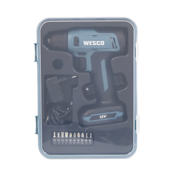 Furadeira e Parafusadeira a Bateria Wesco com Carregador e Acessórios 12V 3/8" WS2550K Bivolt - Imagem 8