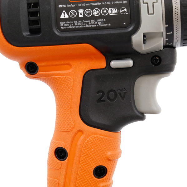 Furadeira e Parafusadeira de Impacto 20V BCD704C1-BR Black+Decker - Imagem 10