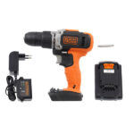Furadeira e Parafusadeira de Impacto 20V BCD704C1-BR Black+Decker