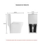 Vaso Sanitário Acoplado (monobloco) Smart 275 - Smart Norte - Imagem 7