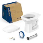 Vaso Sanitário Convencional Com Assento Queda Amortecida Art Incepa Branco Brilhante - Imagem 2