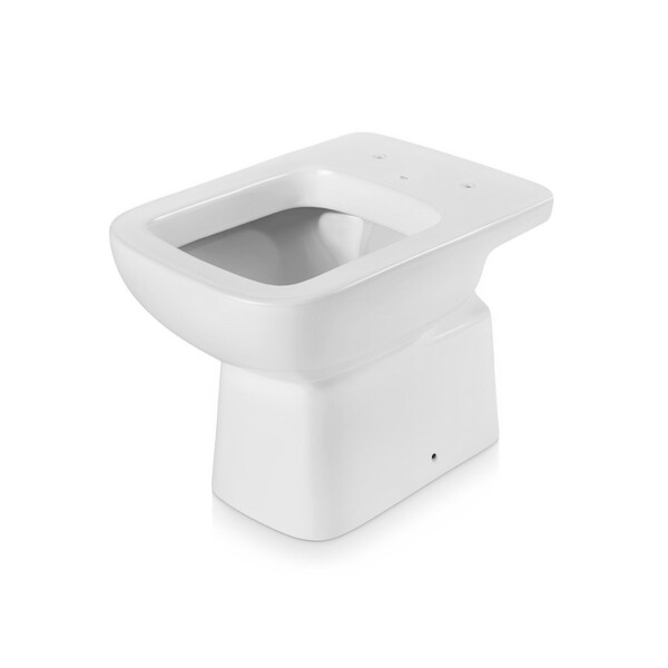 Kit Vaso Sanitário Convencional para Descarga de Parede Branco Vertical Lyon Sensea - Imagem 3