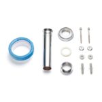 Kit Vaso Sanitário Convencional para Descarga de Parede com Assento Branco Vertical Lille Sensea - Imagem 4