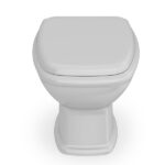 Kit Vaso Sanitário Convencional com Assento Cinza Saída Vertical Fit Plus Celite - Imagem 3