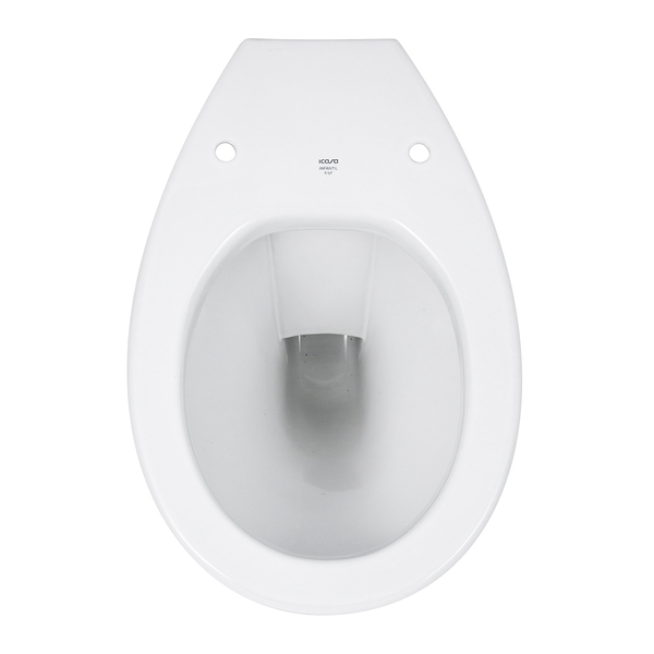 Kit Vaso Sanitário Convencional para Descarga de Parede com Assento Saída Vertical Infantil Branco Icasa - Imagem 8