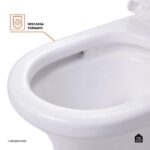 Vaso Sanitário Monobloco Caixa Acoplada Privada Barita Pingoo.casa - Branco - Imagem 4