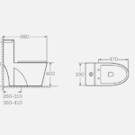 Vaso Sanitário Monobloco Cerâmica Com Caixa Acoplada Pelegrin Pel-6124 - Imagem 3