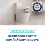 Vaso Sanitário Monobloco Completo - Caixa Acoplada Privada Acies Tubrax - Imagem 4