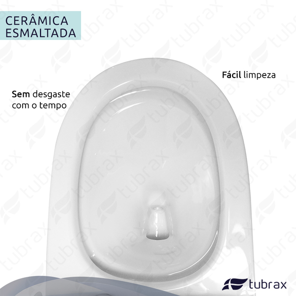 Vaso Sanitário Monobloco Completo - Caixa Acoplada Privada Acies Tubrax - Imagem 8