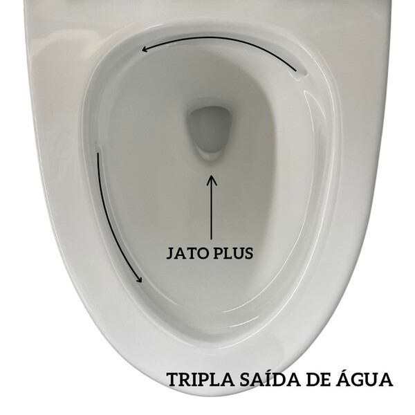 Vaso Sanitário Monobloco Esmaltado Completo Xambre Mx102 Branco - Imagem 5