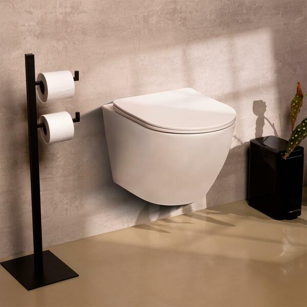 Vaso Sanitário Suspenso Saída Horizontal Hematita Pingoo.casa - Branco - Imagem 9